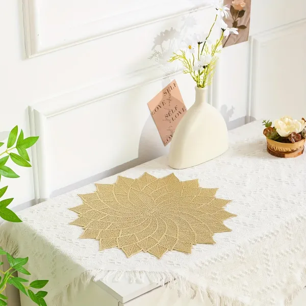 Floral Gold Placemats