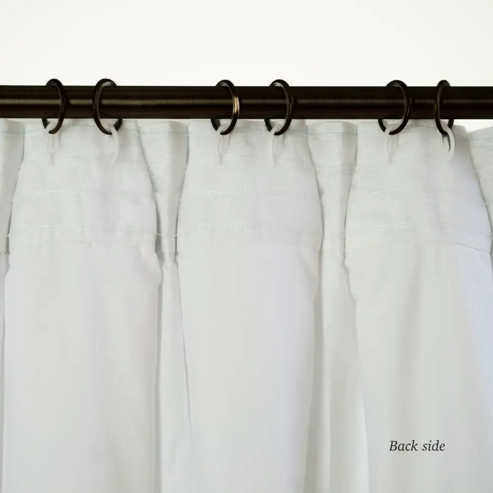 Pinch Pleat Lined Linen Curtain