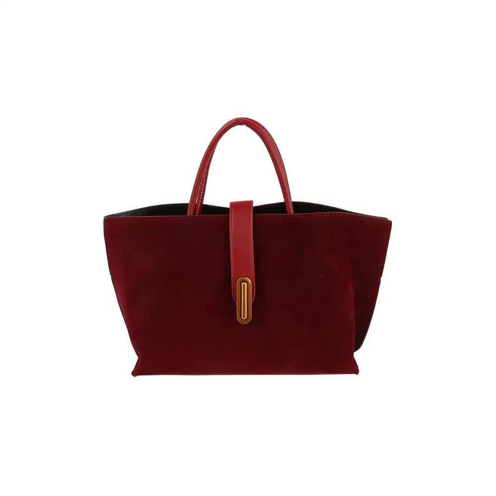 Latch Suede Tote Bag