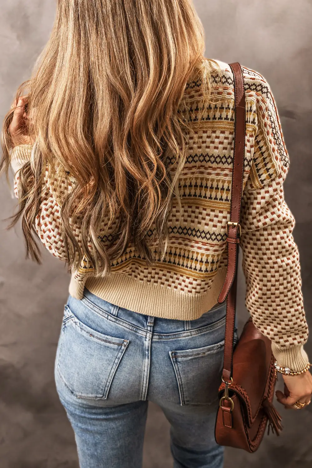Button Front V Neck Cropped Cardigan