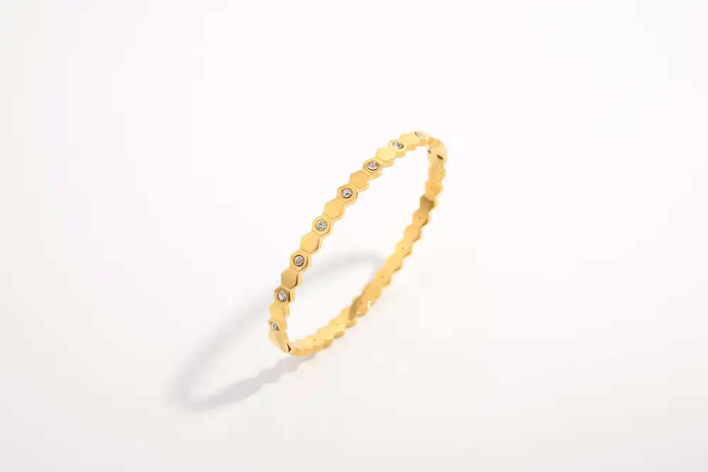 Fine-Detail Stainless-Steel Bracelet