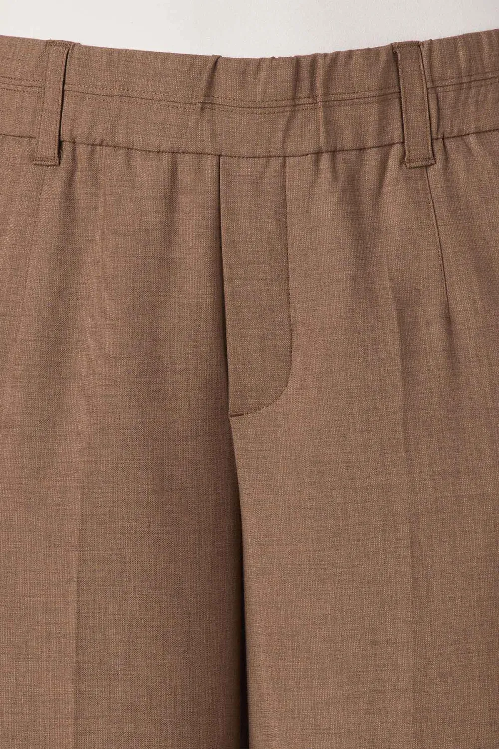Pull-On Side Seam Tailored Trousers