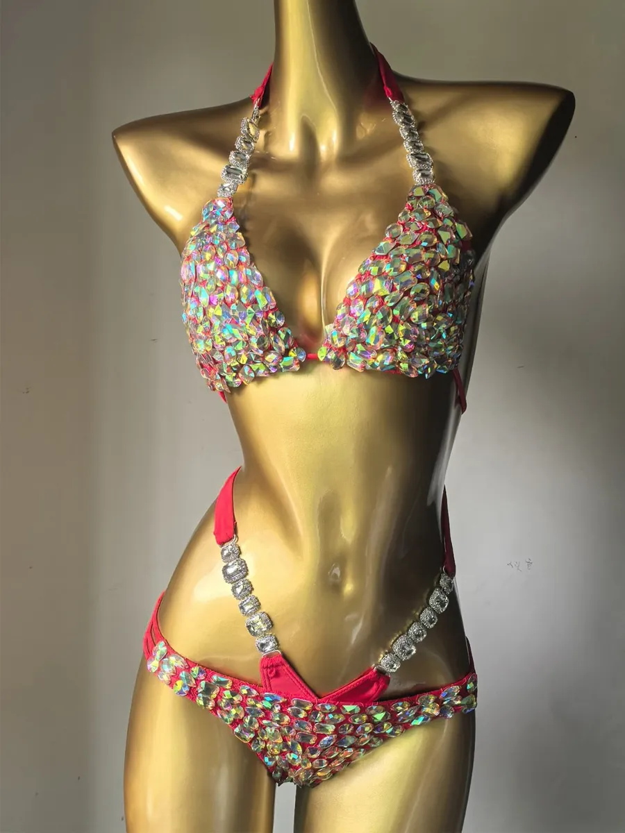 Antonella Rhinestone-Embellished Bikini