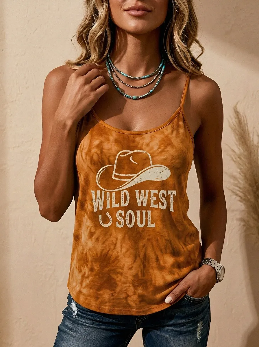 Western Cowboy Hat Tank Top