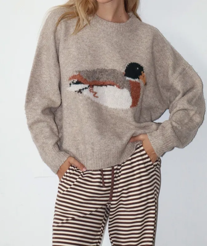 Gray Stretch Blend Relaxed Top