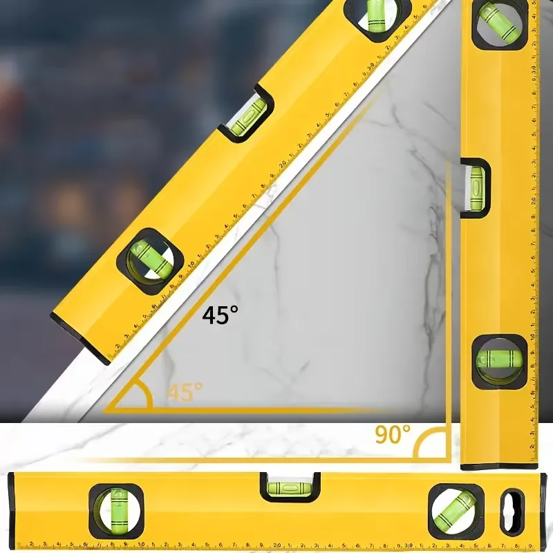 Multi-Functional Spirit Level with Bubble Vials