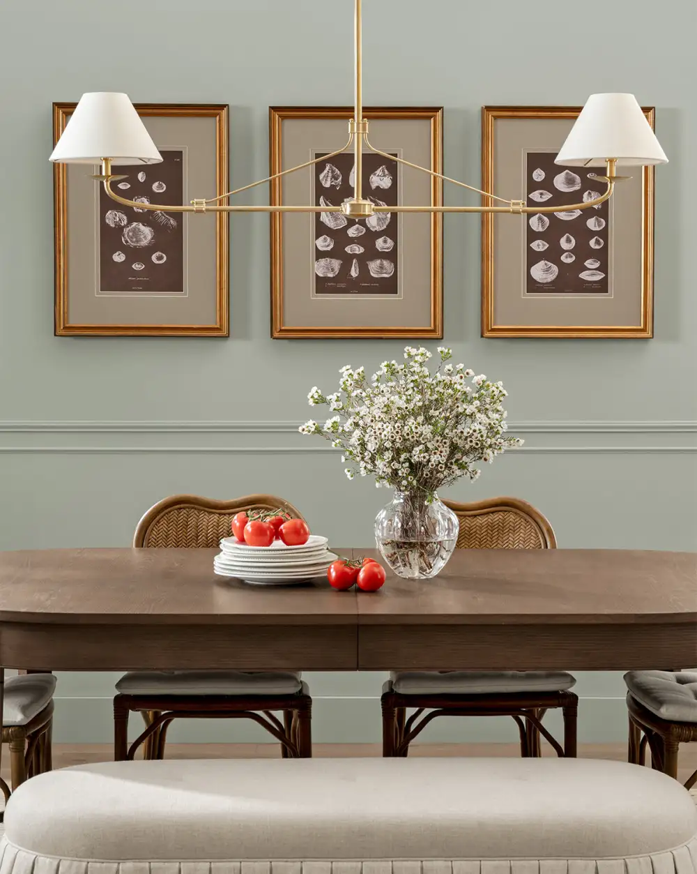 Linear-Form Sculptural-Form Linear Chandelier