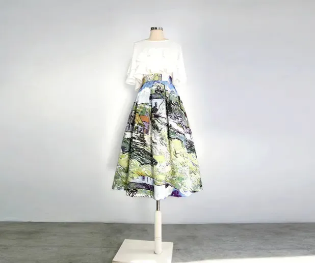 Balanced Minimal Everyday Casual Polyester Skirt