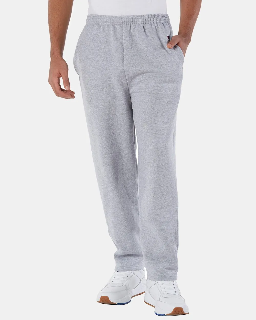 Men's Pocketed Open Bottom Sweatpants