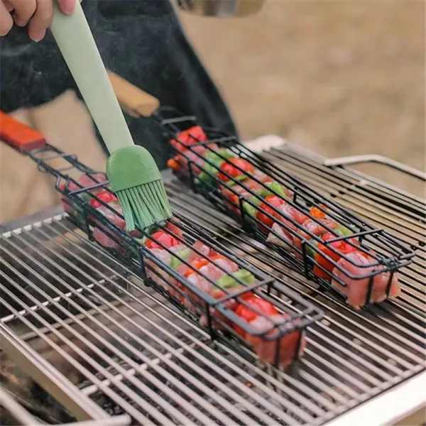 Stainless Steel BBQ Skewer Rack