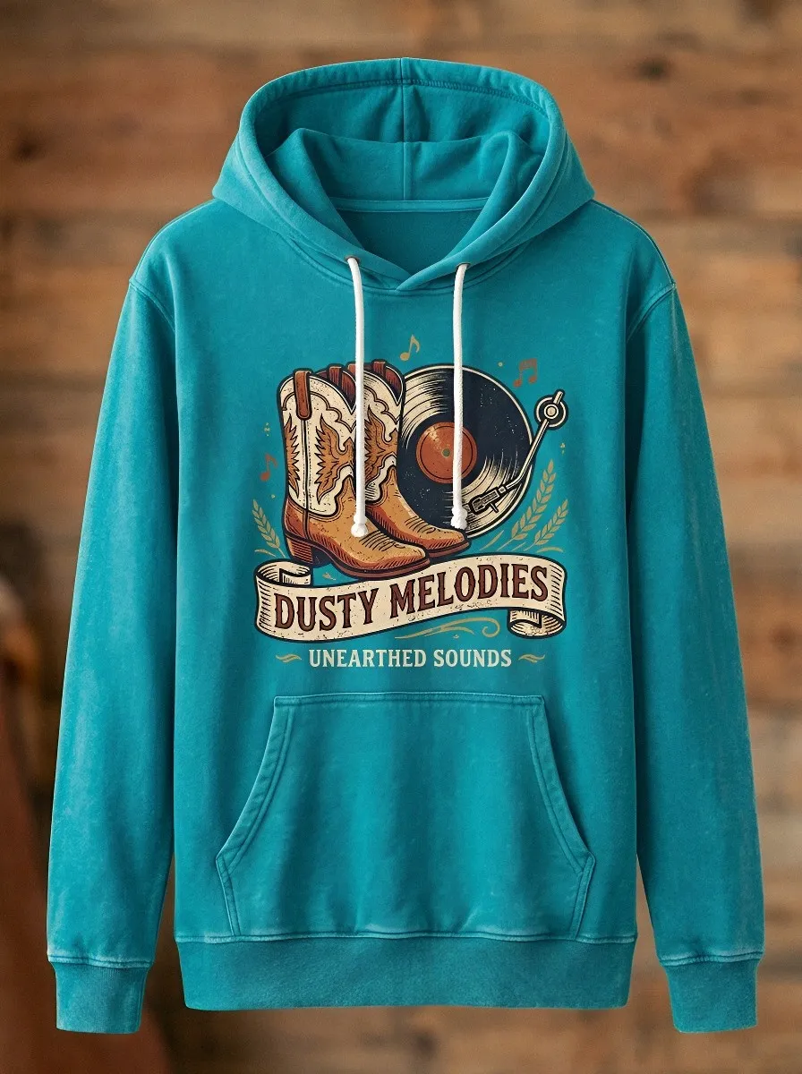 Western Cowboy Country Music Graphic Hoodie