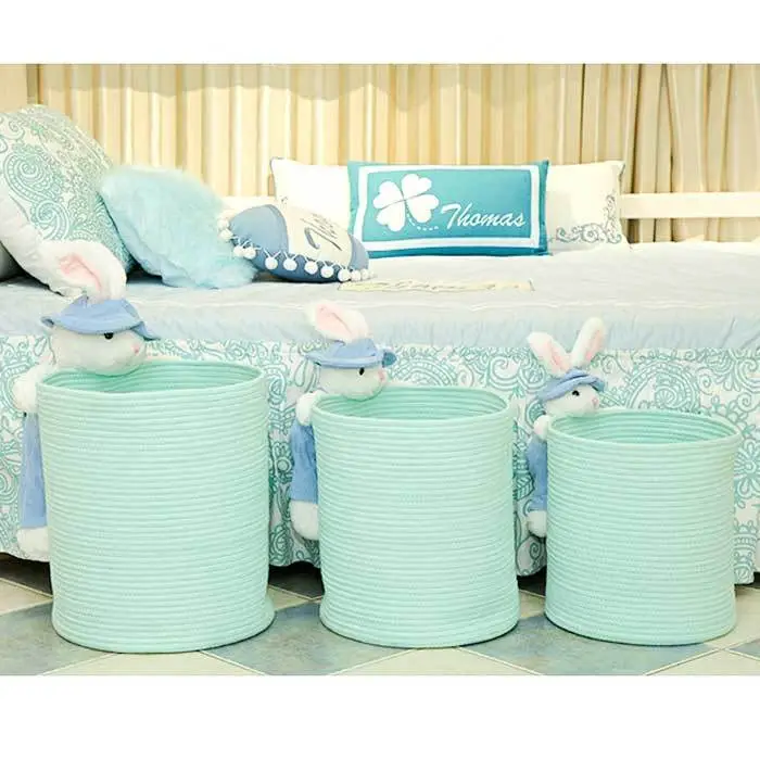 Refined Cotton  Laundry Basket