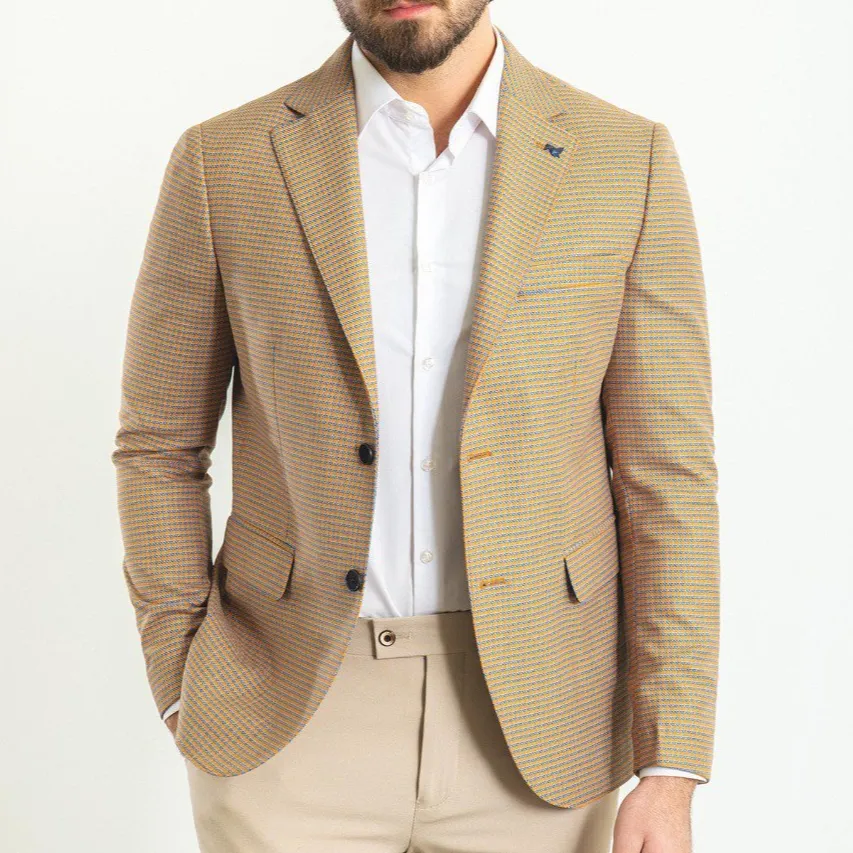 Formal Slim Fit Plaid Blazer