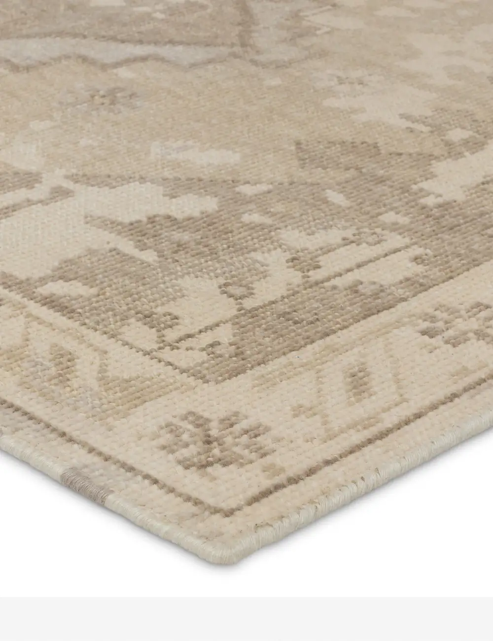 Soft Traditional Motif Hand Knotted Wool Area Rug