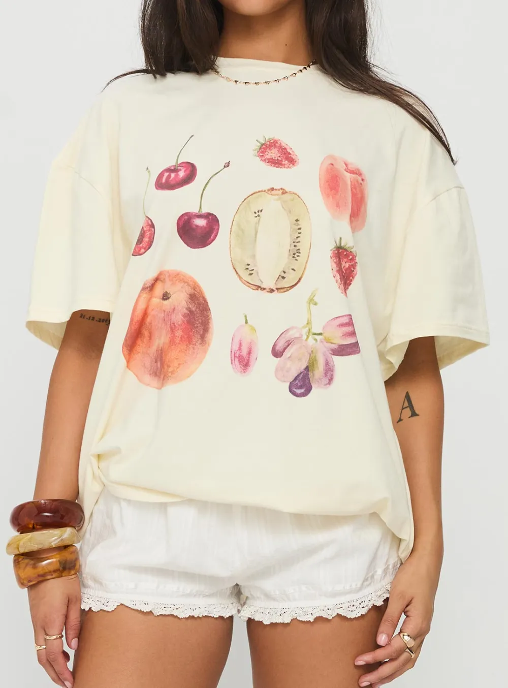 Farmer's Pick Oversized Printed Top