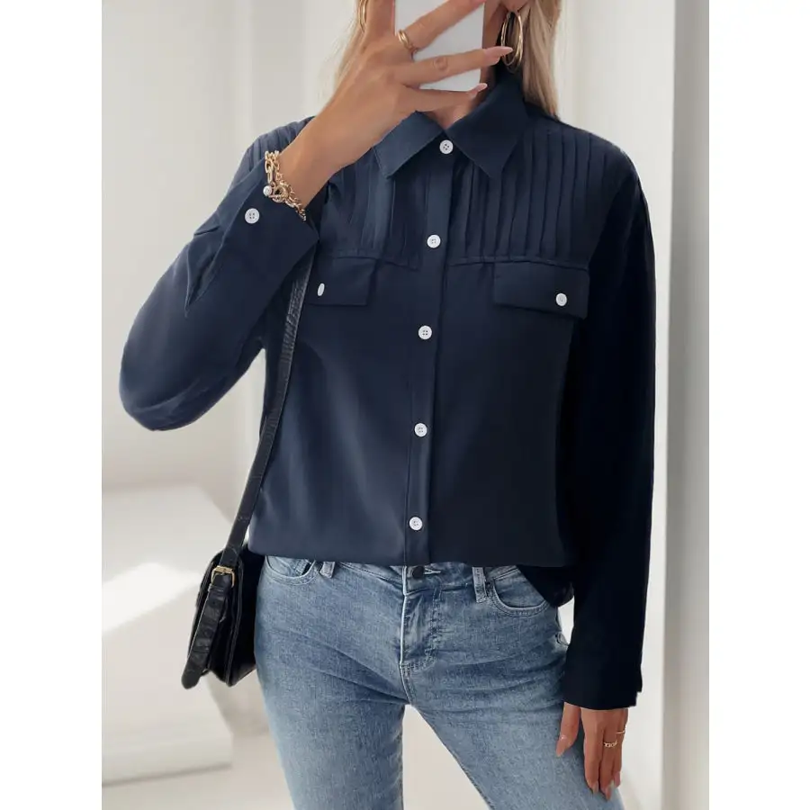 Casual Buttoned Down Long Sleeve Shirt