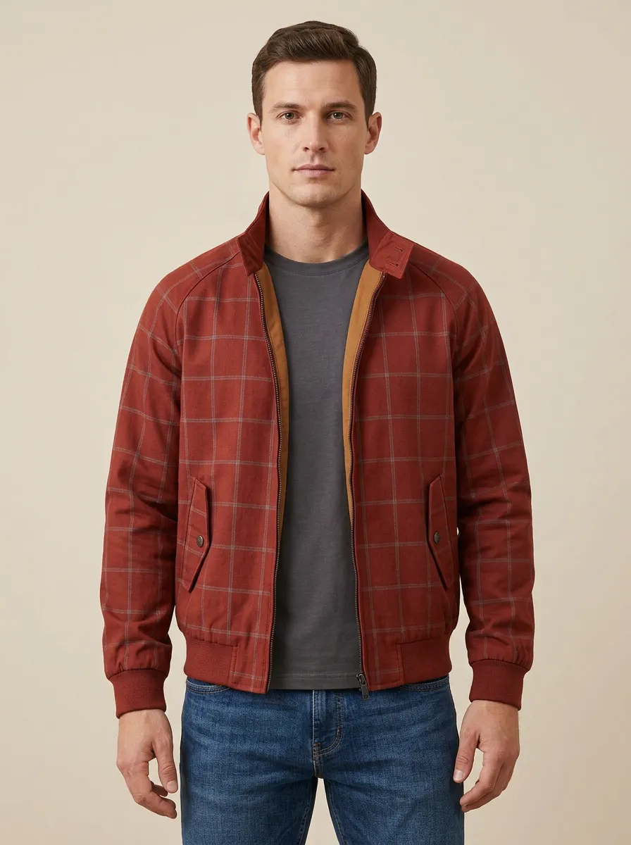 Plaid Collar Jacket