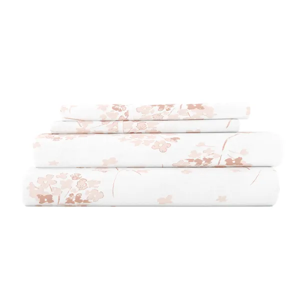 Flower Bunch Flannel Sheet Set