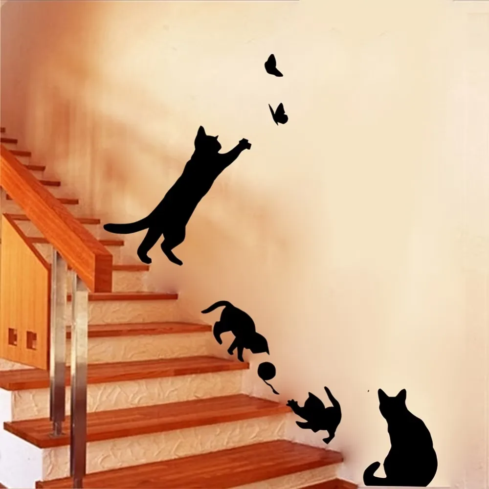Cat Silhouette Wall Stickers