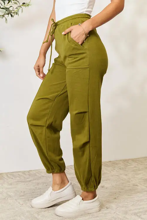 Drawstring Sweatpants Pocket Denim Jeans