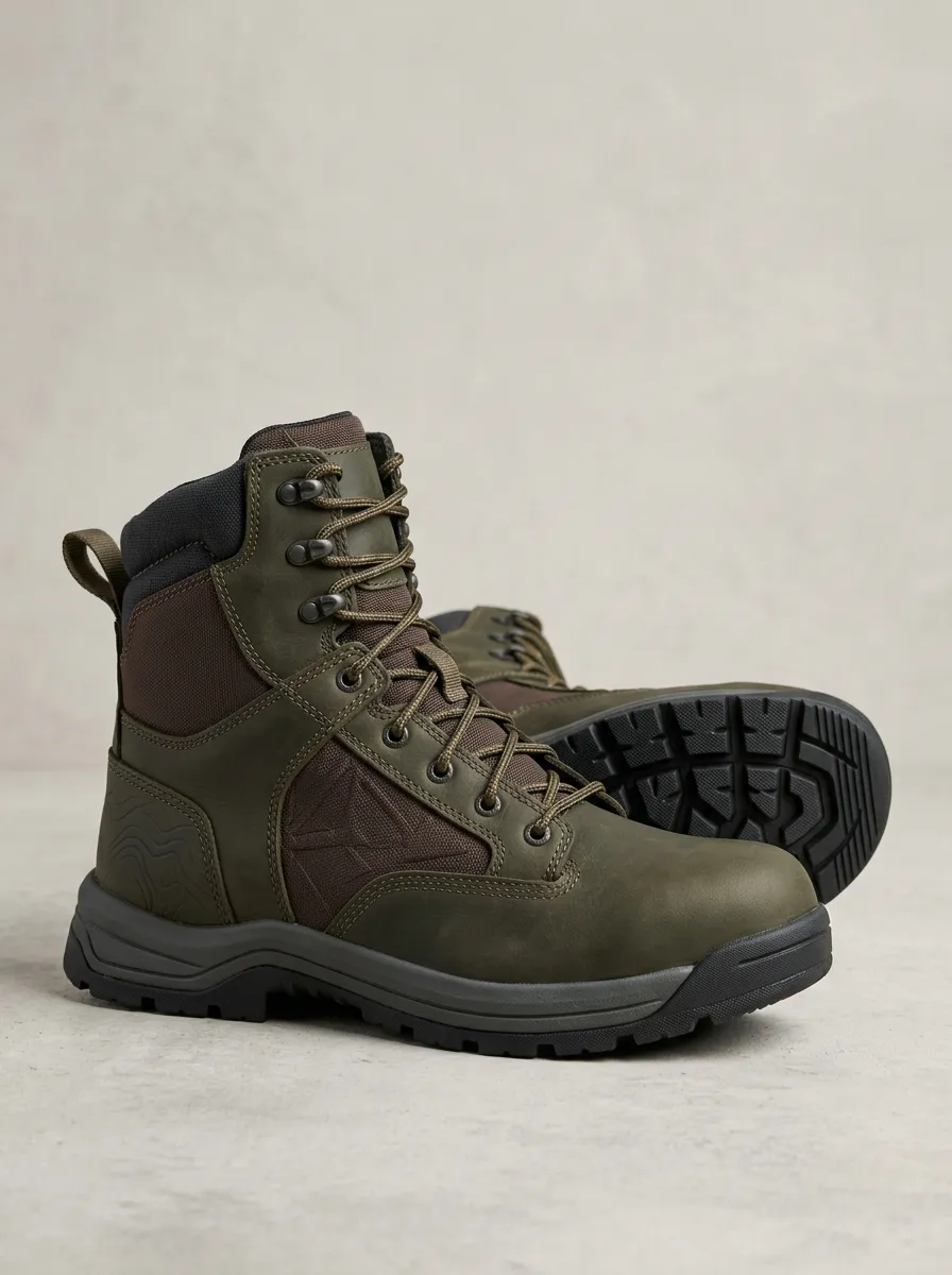 Unisex Modern Outdoor Tactical Print Work Boots