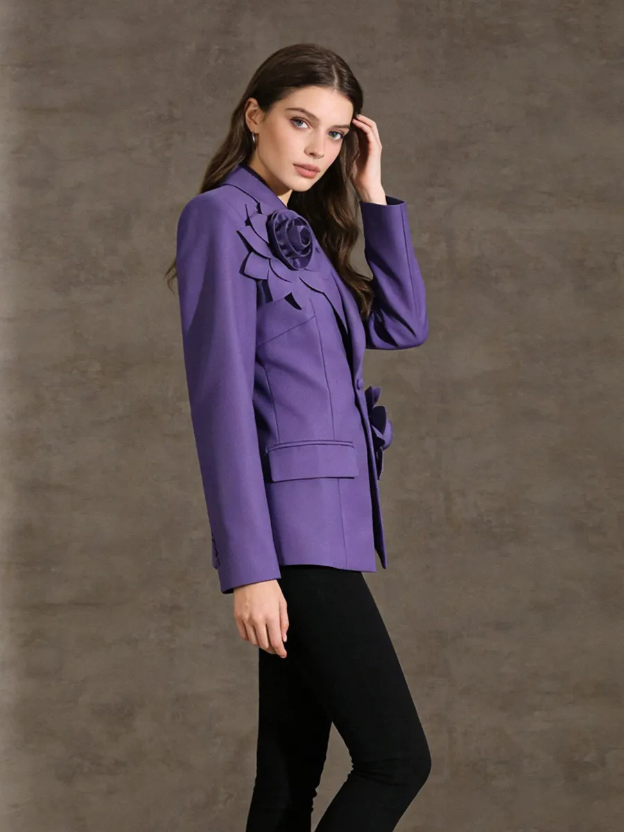 Salma 3D Embellished Blazer