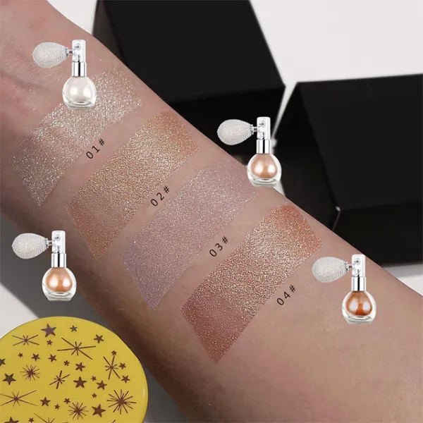 highlighter makeup glitter 3d funny high quality face body vegan highlighter spray