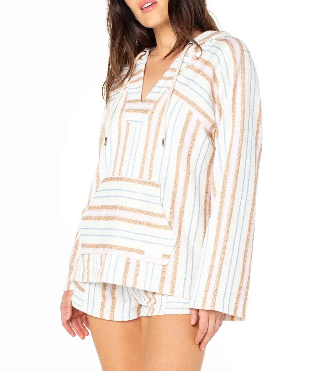 Wild Striped V-Neck Sweatshirt