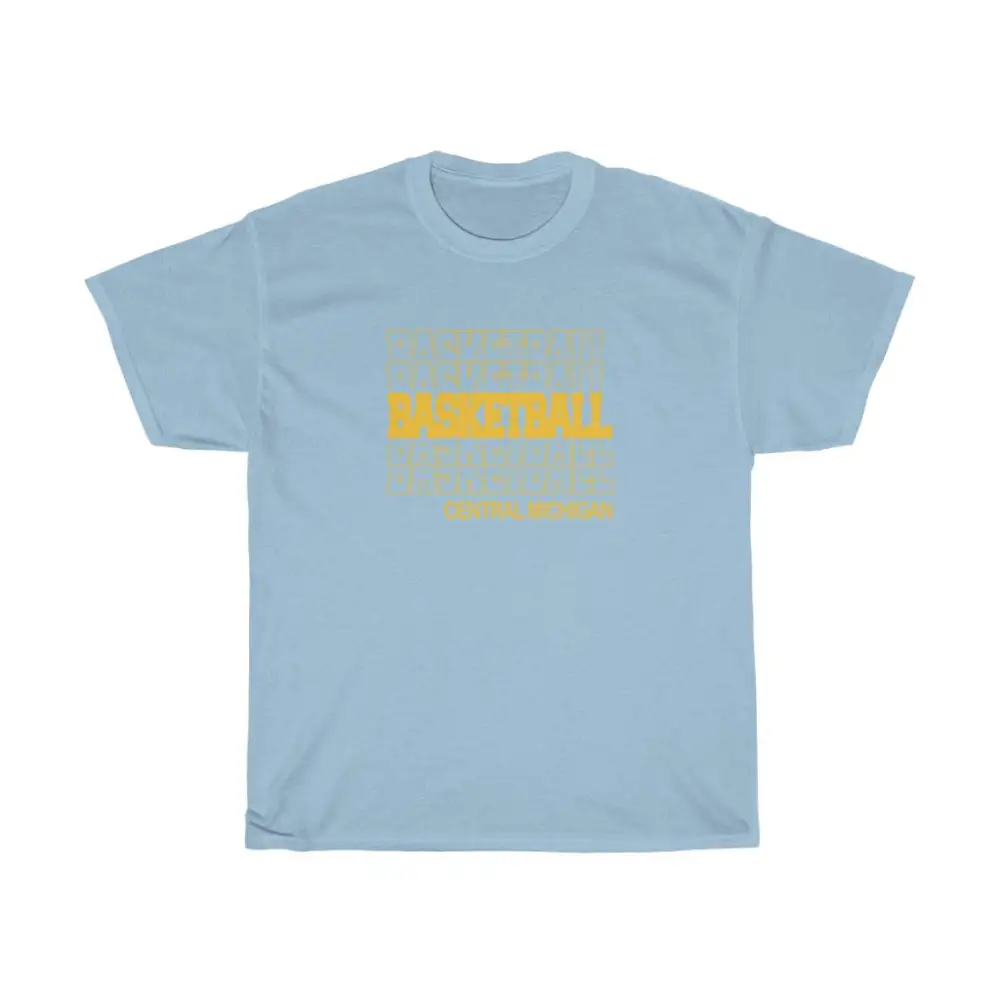Basketball Central Michigan in Modern Stacked Lettering