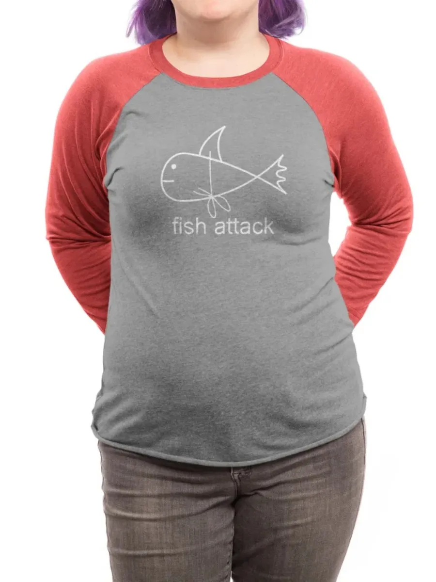 Fish Print Round Neck T-Shirt
