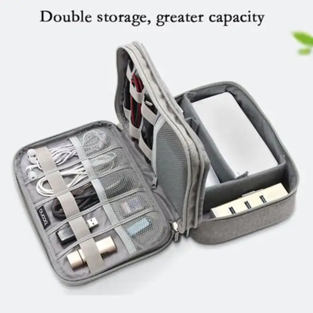 Rounded Travel Cable Organizer Bag