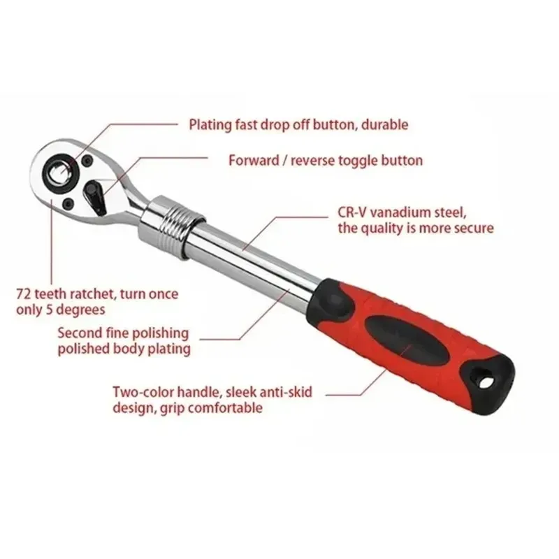 Ratchet Handle Wrench Auto Repair Tool