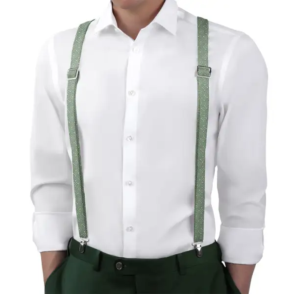 Guilded Medallion Pattern Suspenders