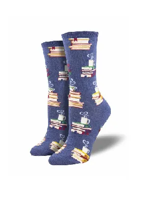 Casual Heart-Motif Cotton Crew Socks