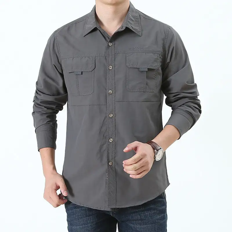 Men's Trekking Shirt With Utility Pockets
