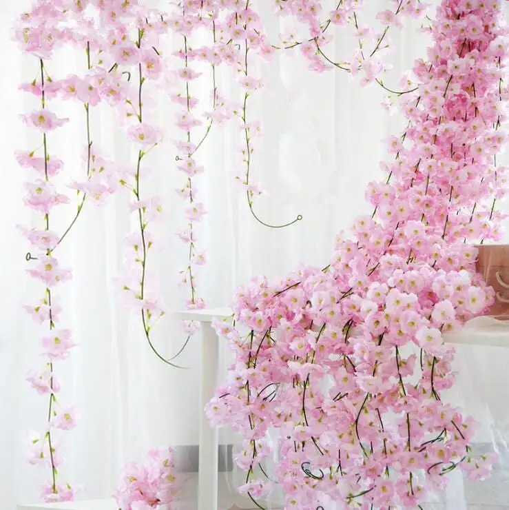 Minimal Artificial Flower Vine Garland