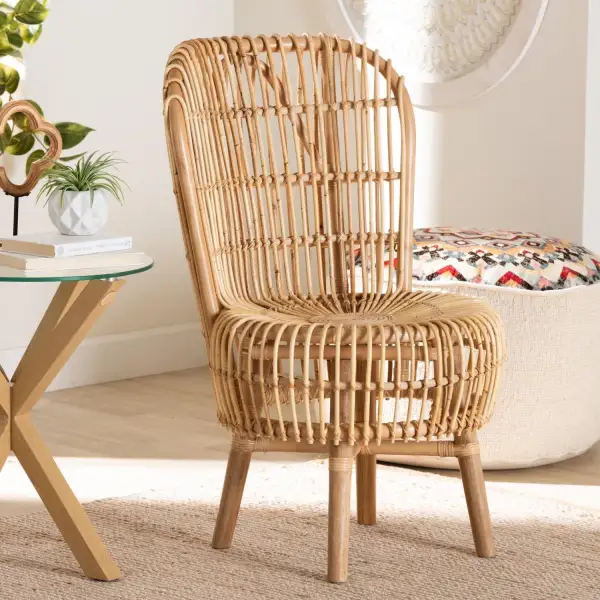Rattan Rods Lounge Chair