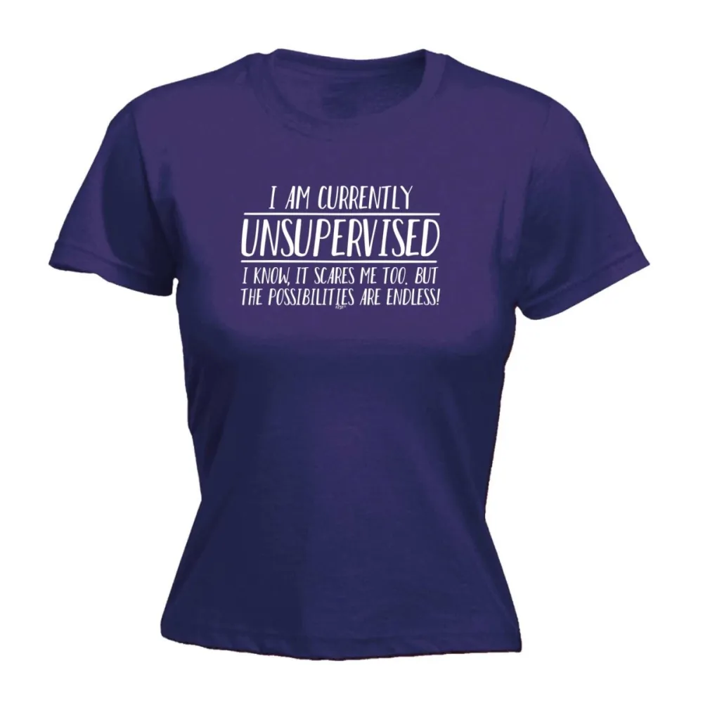 Unsupervised Mood Graphic Fitted Tee