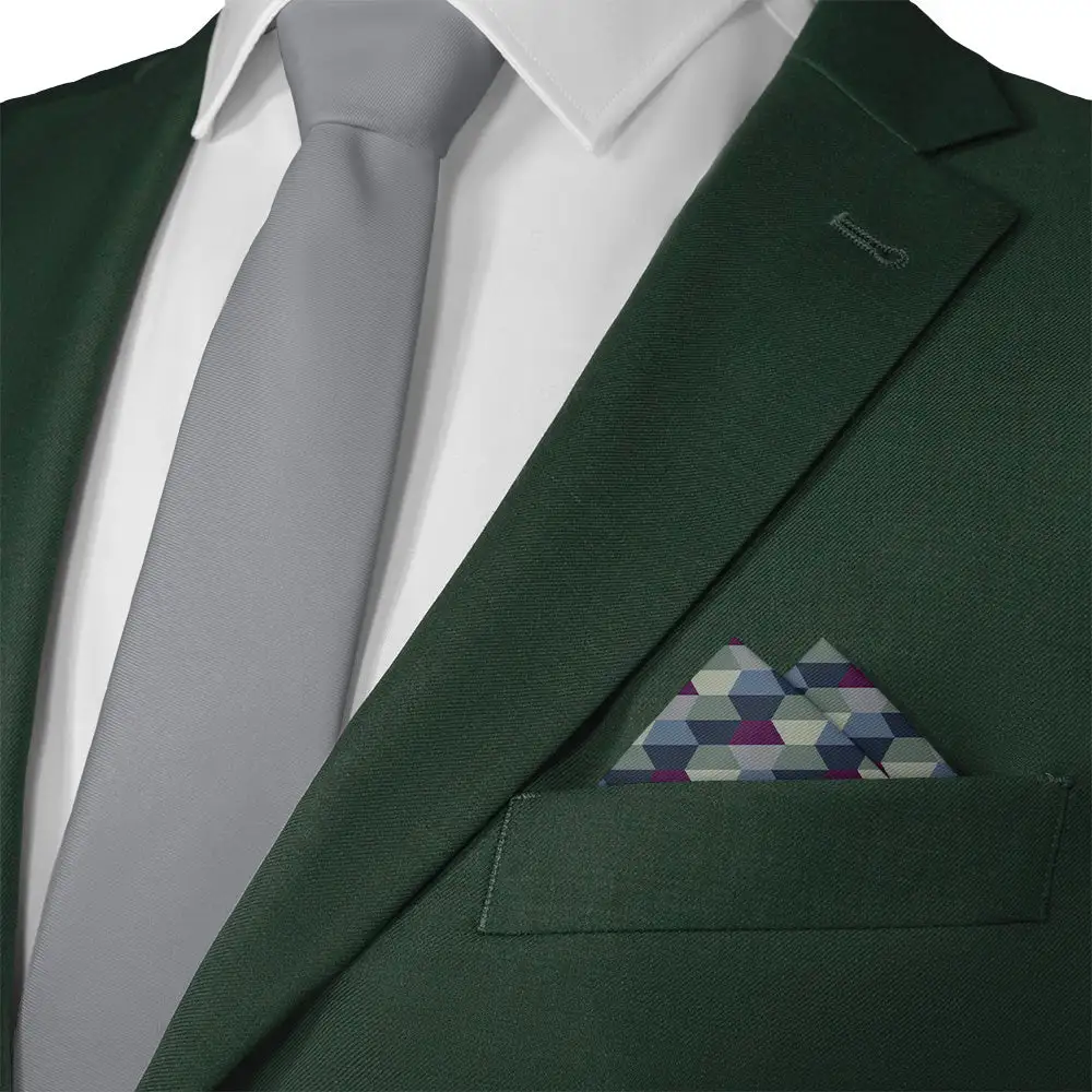 Understated Stylish Art Deco Geometric Pocket Square