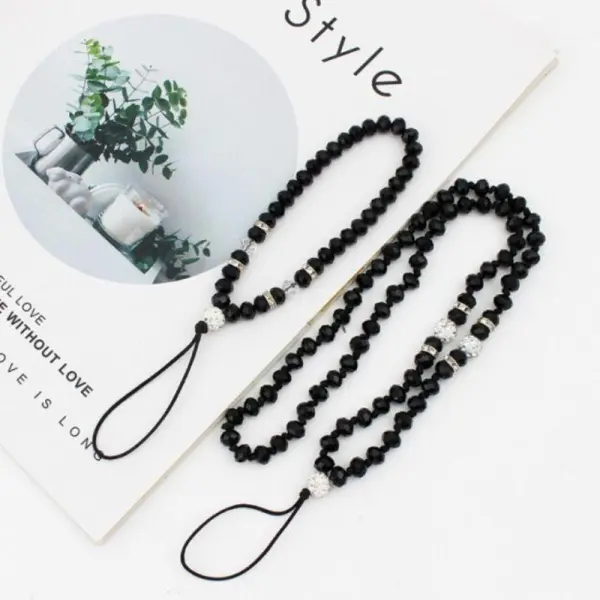 Crystal Phone Chain Accessory