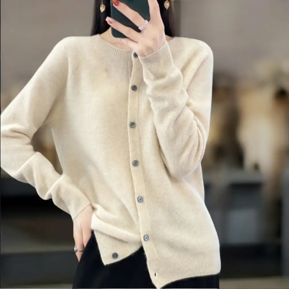 Lightweight Wool Cardigan
