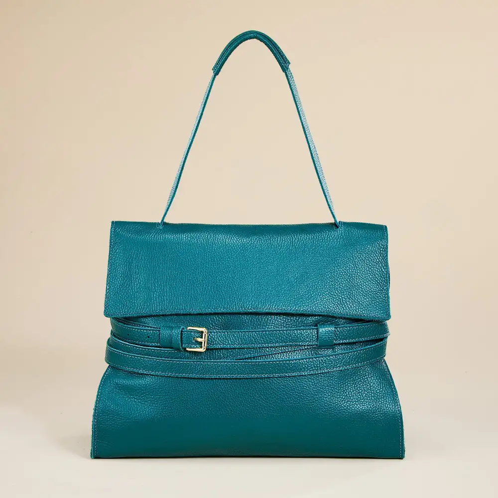 Leather Hobo Shoulder Bag