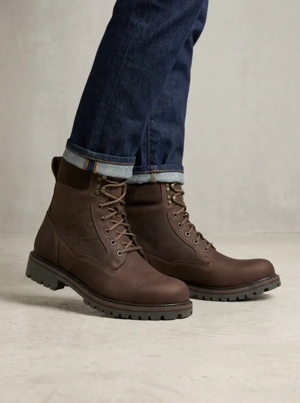 Unisex Autism Awareness Puzzle Piece Embossed Print Work Boots