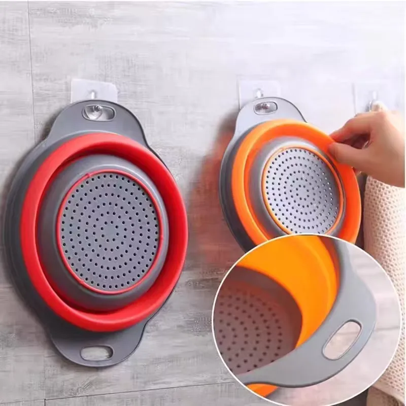Foldable Vegetable Fruit Cleaning Basin Drainage Basket