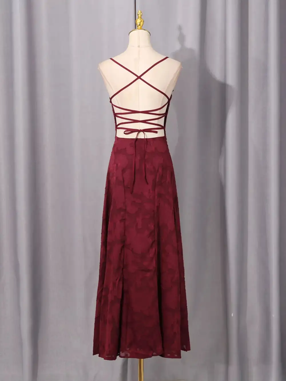 Lace Spaghetti Strap Maxi Dress