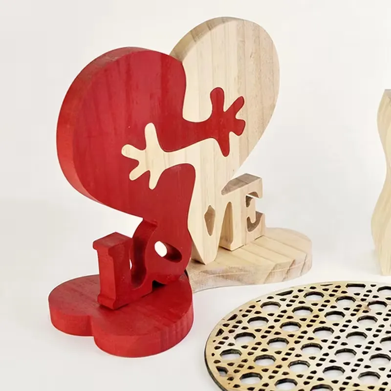Heart Hug Wooden Decor