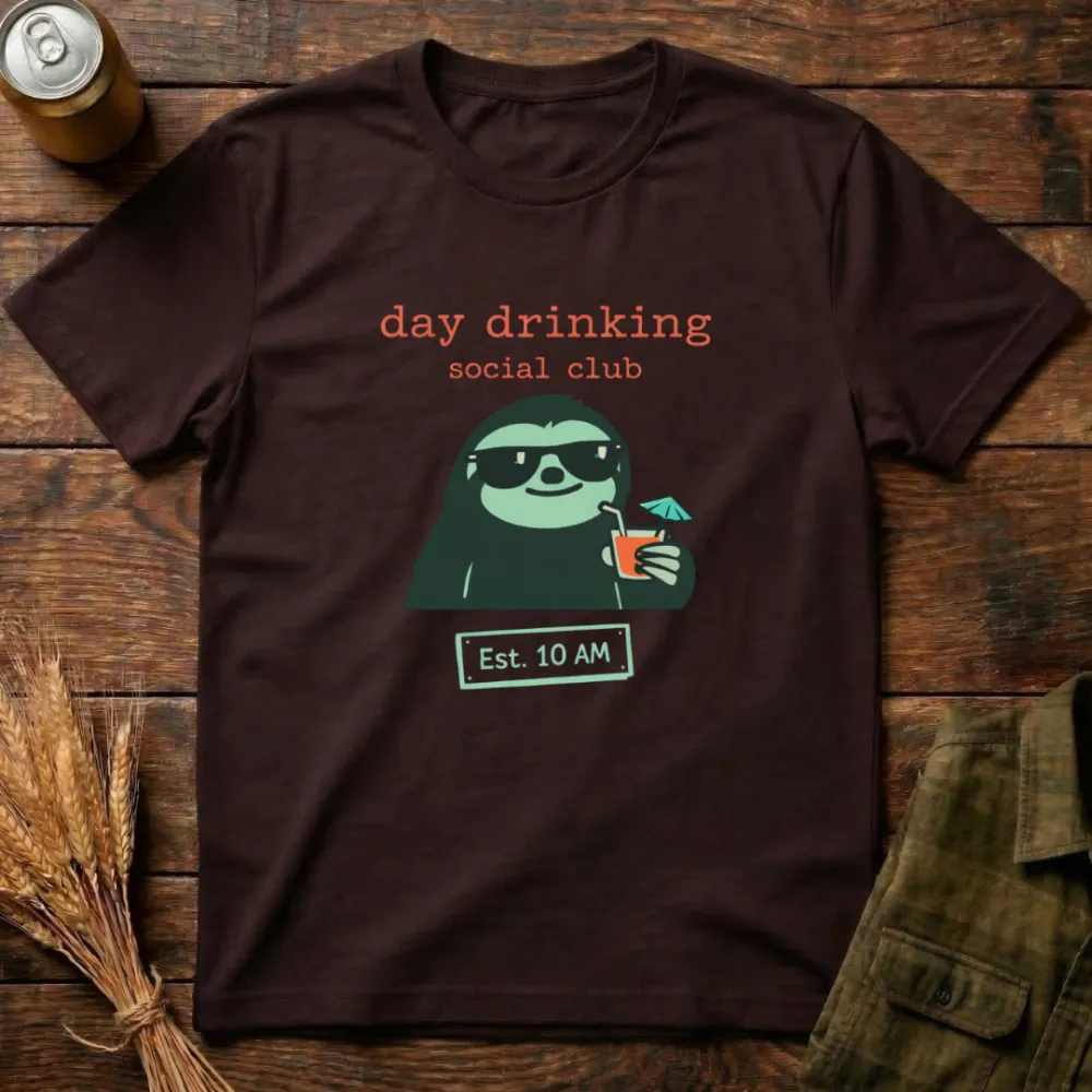 Social Drinking Social Hub Graphic Cotton T-Shirt