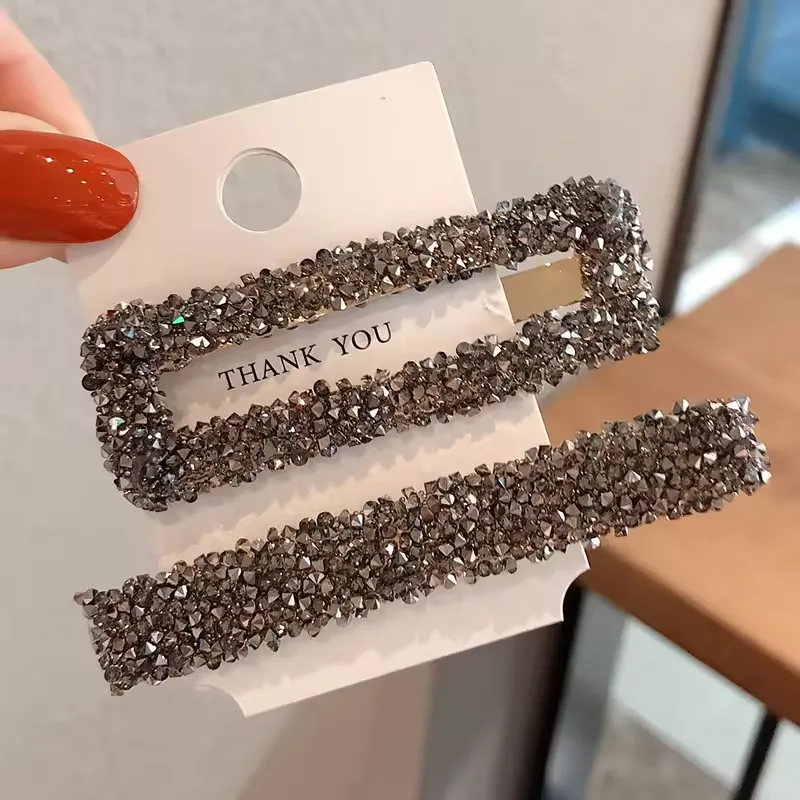 Luxury Rhinestone Hair Clip Set