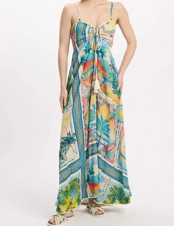 Sweetheart Neck Maxi Dress