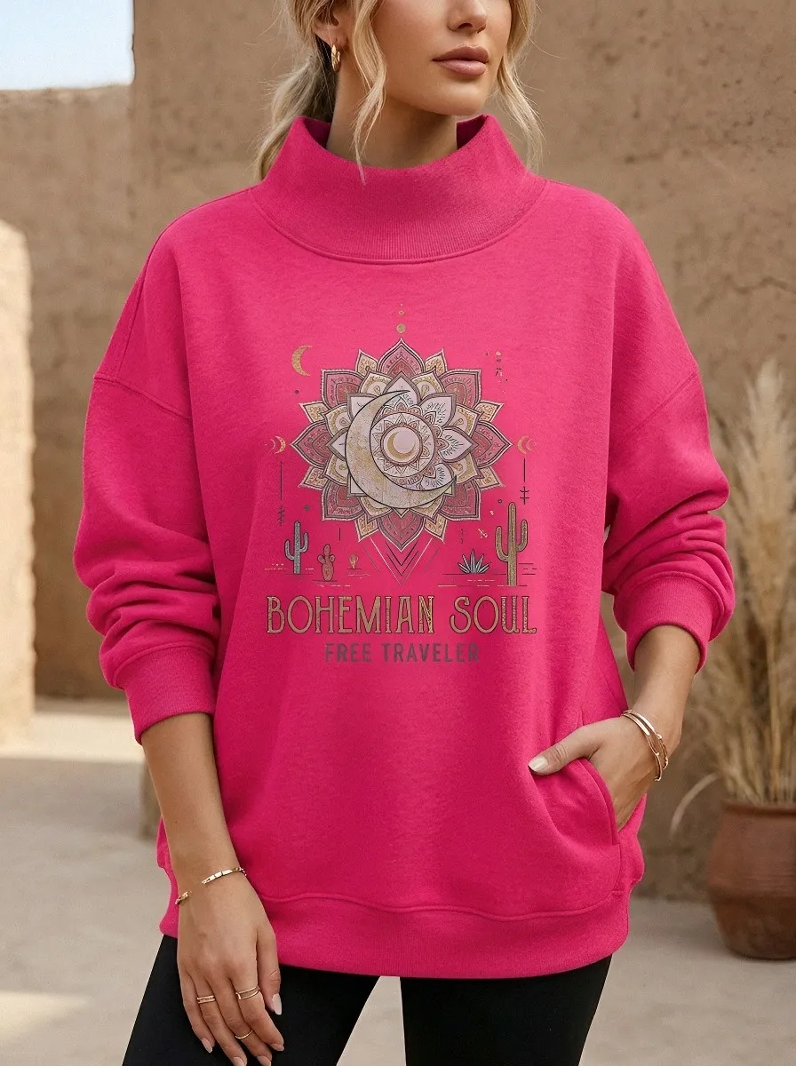 Bohemian Soul Moon Sweatshirt